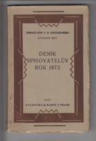 Deník spisovatelův za rok 1873