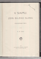 V Siamu, zemi bílého slona - cestopisné črty