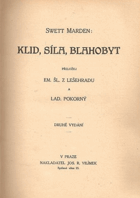Klid, síla, blahobyt