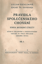 Pravidla společenského chování I - II kniha moderní etikety