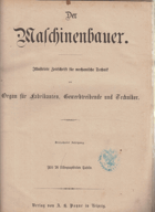 Der Maschinenbauer. Illustrirte Zeitschrift für mechanische Technik usw. 17. Jahrgang