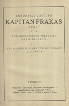 Kapitán Frakas - Román