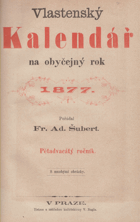 Vlastenský kalendář na obyčejný rok 1898
