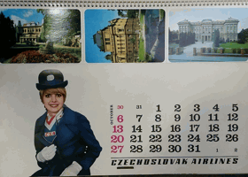 Fly OK fly ČSA. Czechoslovak Airlines 1974