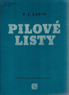 Pilové listy. Určeno pro pracovníky v brusírnách