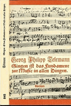 Singen ist das Fundament zur Music in allen Dingen - Eine Dokumentsammlung