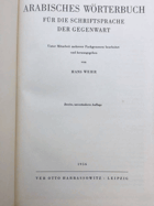 2SVAZKY Arabisches Wörterbuch für die Schriftsprache der Gegenwart BD 1+2 Arabisch – Deutsch