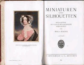 Miniaturen und Silhouetten. Ein Kapitel aus Kulturgeschichte und Kunst