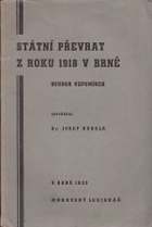 Státní převrat z roku 1918 v Brně - soubor vzpomínek