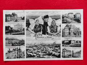Pozdrav z Plzně, okénková pohlednice (pohled)