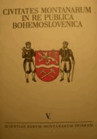 Civitates Montanarum in re publica Bohemoslovenica 5
