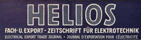 Helios - Fach-Export-Zeitschrift für Elektrotechnik und Funktechnik