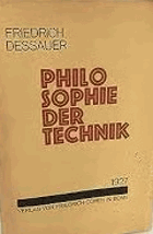 Philosophie der Technik, Das Problem der Realisierung. Dessauer, Friedrich. Friedrich Cohen Bonn