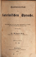 Handwörterbuch lateinischen Sprache BD2