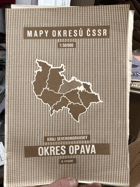 OKRES OPAVA Mapy okresů ČSSR