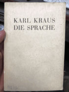 Die Sprache. Verlag- Wien, Die Fackel