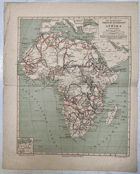 AFRIKA DIE WICHTIGSTEN FORSCHUNGSREISEN 1:40.000.000 MAPA-KARTE