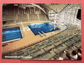 Olympiapark. Schwimmhalle XX. OLYMPIADE MÜNCHEN 1972