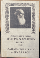 Záhada Tolstého a jiné práce