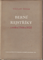 Berní rejstříky z roku 1544 a 1620