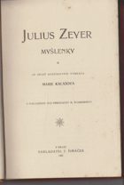 Julius Zeyer. Myšlenky