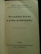 Sexuální život a jeho nedostatky