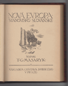 Nová Evropa - stanovisko slovanské