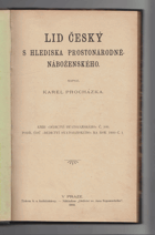 Lid český s hlediska prostonárodně-náboženského