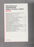 Setkání v Torontu, s vraždou - Zdena Salivarová, Josef Škvorecký