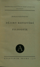 Dějiny novověké filosofie