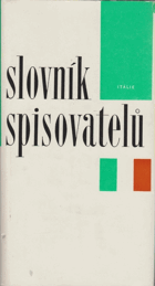 Slovník spisovatelů - Itálie