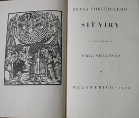 Petra Chelčického Síť víry