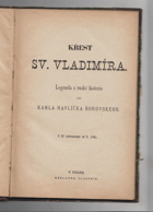 Křest sv. Vladimíra - legenda z ruské historie