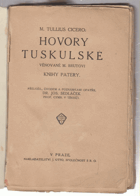 Hovory tuskulské věnované M. Brutovi - knihy patery