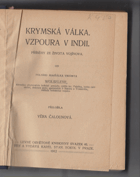 Krymská válka - Vzpoura v Indii - Příběhy ze života vojínova