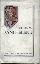 Pani Helène - kniha rozprávok KNIHA NEMÁ PAPÍROVÝ OBAL