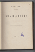 Ne mír - ale meč