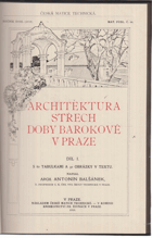 Architektura střech doby barokové v Praze 1+2(srovnávací studie architektonická)