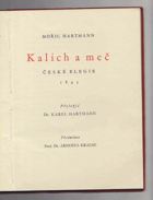 Kalich a meč - české elegie - 1845