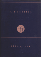 V. H. Brunner 1886-1928 (dílo V. H. Brunnera)