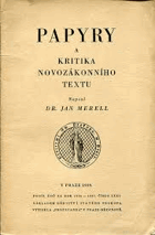 Papyry a kritika novozákonního textu
