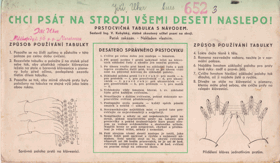 Všemi desíti - návod ku psaní strojem desítiprstovou metodou hmatovou
