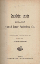Kratochvilná historie měst a míst v zemích koruny Svatovácslavské
