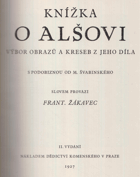 Knížka o Alšovi - výbor obrazů a kreseb z jeho díla
