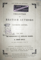 A. CO. DOYLE The Adventures of Sherlock Holmes II