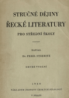 Stručně dějiny řecké literatury - pro střední školy