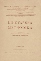 Lihovarská methodika.