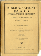 Bibliografický katalog Československé republiky - Literární tvorba z roku 1946 vyjma noviny a ...