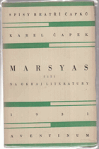 Marsyas čili Na okraj literatury 1919-1931