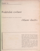 Všemi desíti - návod ku psaní strojem desítiprstovou metodou hmatovou 2. Praktická cvičení